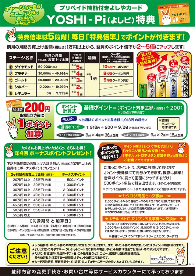よしやカード特典
