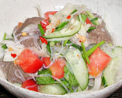 春雨と牛肉のタイ風辛いサラダ