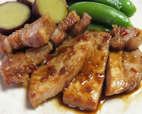 豚肉の漬け焼き
