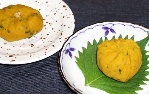 かぼちゃの茶巾絞り　2種
