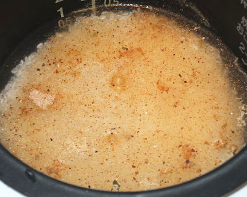 出汁袋を使って 簡単炊き込み御飯 水加減と出汁