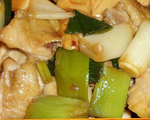 鶏肉と長ねぎの照り焼き